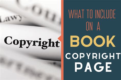 Copyright Page of a Book With Examples