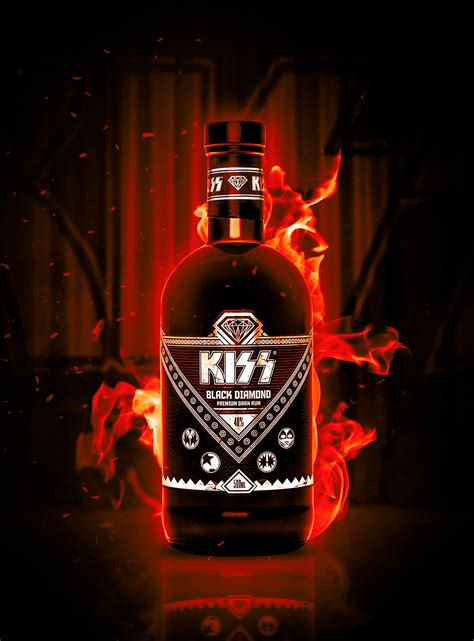 Kiss Black Diamond Premium Dark Rum - Brands For Fans