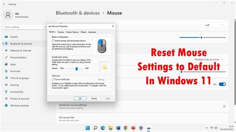 Reset Mouse Settings to Default in Windows 11 - YouTube