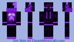 Purple enderman Minecraft Skin