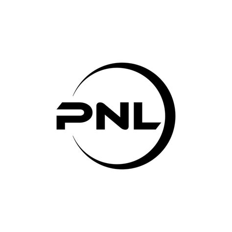 PNL letter logo design in illustration. Vector logo, calligraphy ...