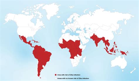 Global map of Zika virus infection Content source: Centers for Disease ...