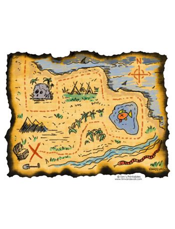 Printable Treasure Map - Tim's Printables