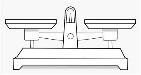 Balance Scale Png - Triple Beam Balance Drawing, Transparent Png - kindpng