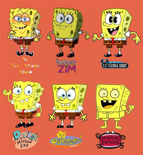 Spongebob in another Nicktoons Styles by Patit0s0 on DeviantArt ...