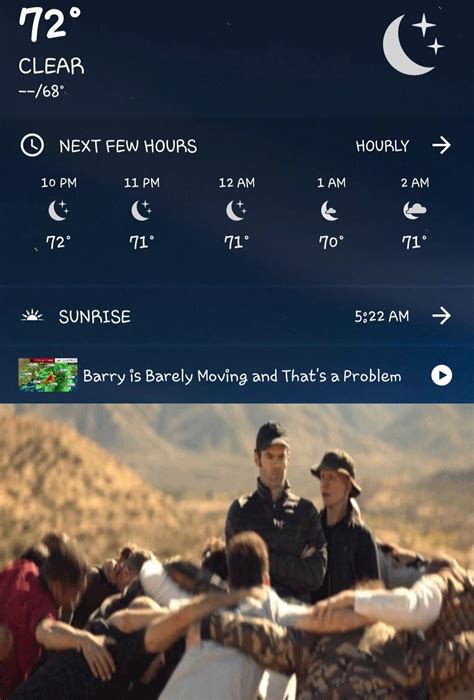 Tonights weather. : r/Barry