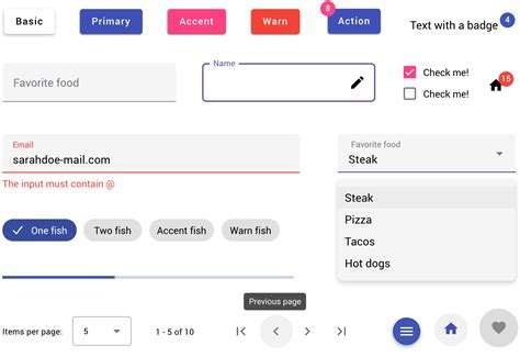 Free Angular Material UI library to design modern web apps - Justinmind