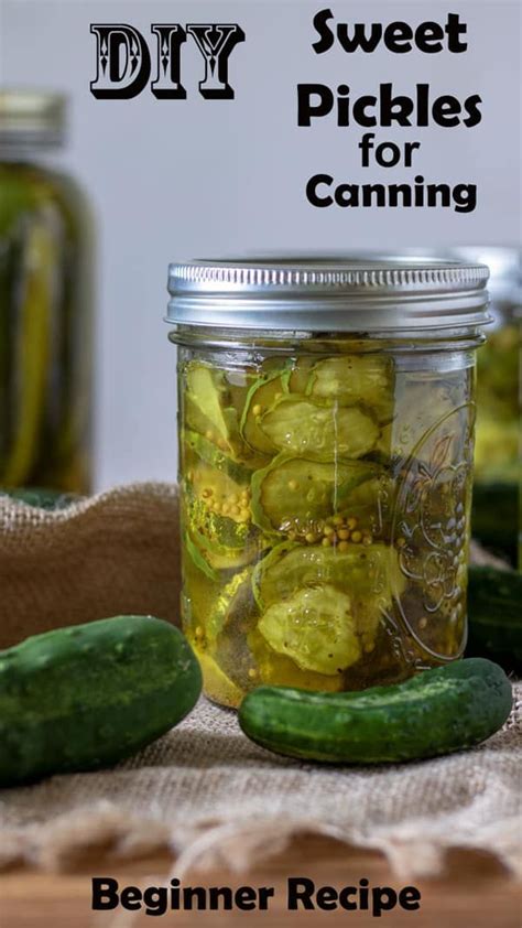 Crispy Sweet Pickles - Water Bath or Cold Pack Canned | Recipe | Sweet ...