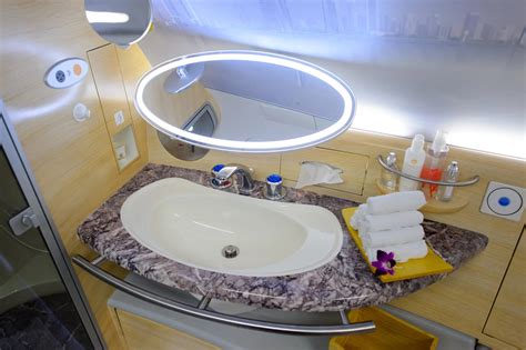 The Coolest Amenities You'll Find in an Airplane Bathroom