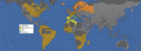 Trade End Nodes - a visual representation of their draw areas : r/eu4