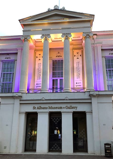 St Albans Museum + Gallery Lit Up in Blue and Green for NHS And Carers ...