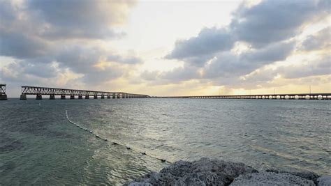 Broken Overseas Bridge in Bahia Honda State Park image - Free stock ...