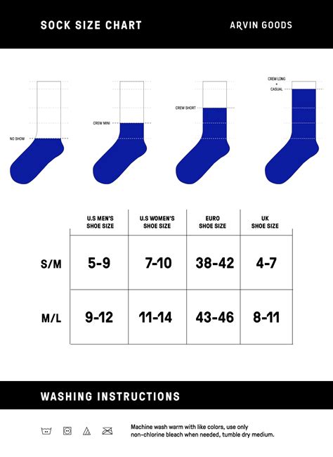 Toddler Sock Shoe Size Chart