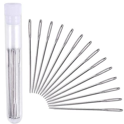 30pcs 5.2 cm Large-Eye Stitching Needles Hand Sewing Needles for ...