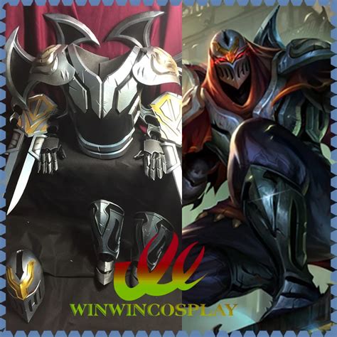 Hot Game LOL Zed Cosplay Costume Zed Silver Cosplay High Quality ...