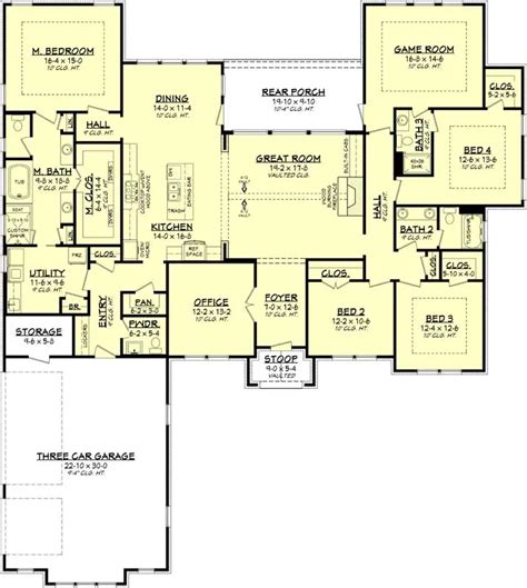 Ranch Style Floor Plans With Basement