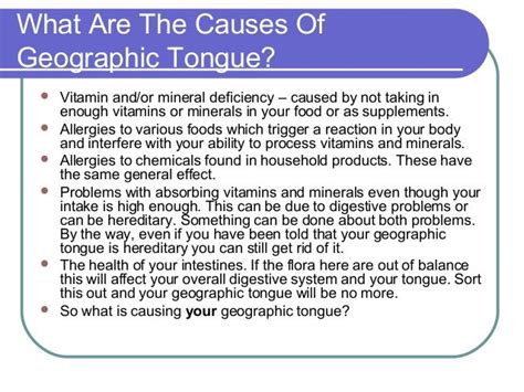 causes of geographic tongue - pictures, photos