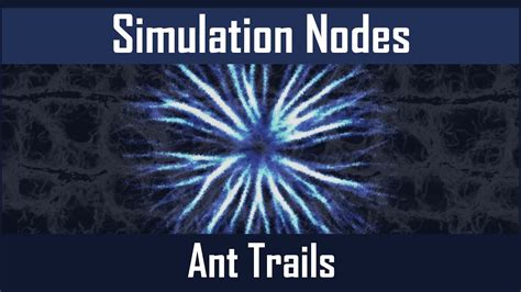 Ant Trail Experiment - Blender Simulation Nodes - YouTube