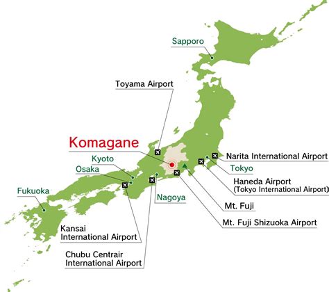 Airports in japan map - Japan map airports (Eastern Asia - Asia)