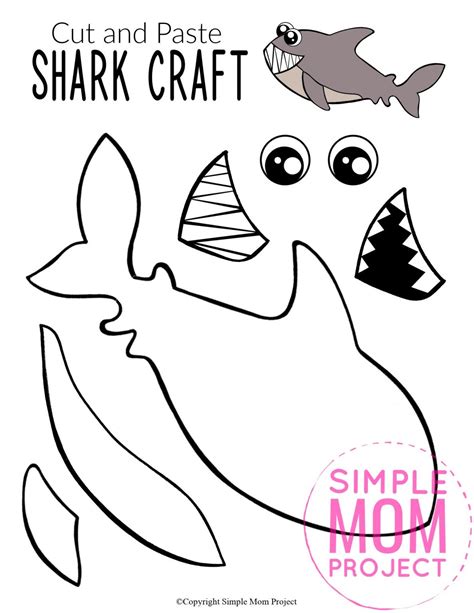 Printable Shark Craft Template