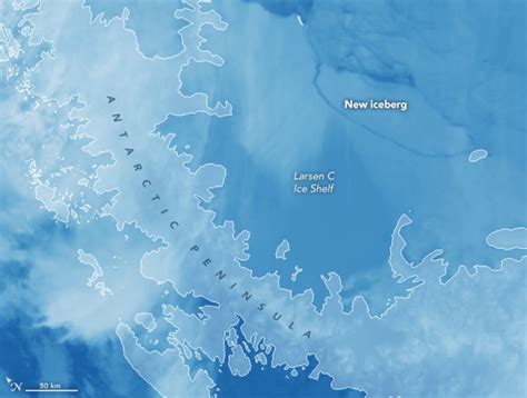 See the New Trillion-Ton Antarctic Iceberg in Image from Space | Space