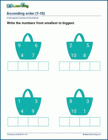 Number order: ascending & descending order | K5 Learning