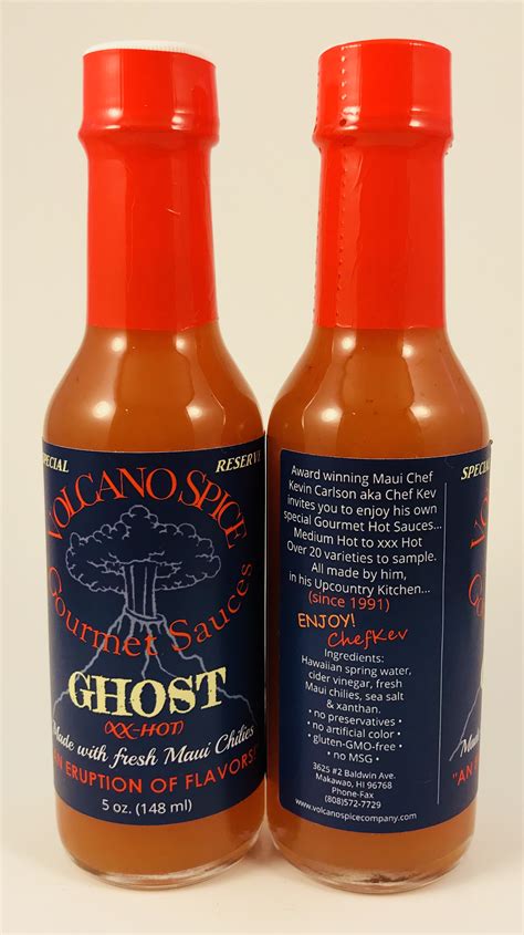 “GHOST” CHILI PEPPER SAUCE | Volcano Spice Company