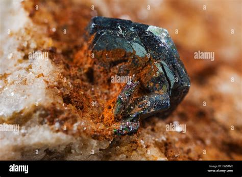 Biotite crystal in macrophotography Stock Photo - Alamy