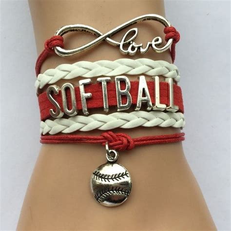 New Fshion Infinity Love Softball Bracelets- Best Sports Fan Team ...