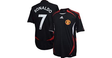 adidas Manchester United Cristiano Ronaldo #7 Teamgeist Jersey in Black ...