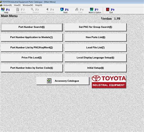 Toyota Industrial Equipment v2.02 Parts Catalog