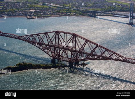 Aerial view of the Forth Bridge Stock Photo - Alamy