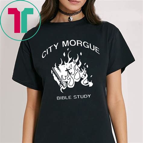 City Morgue Merch Books Burn Easy Black T-Shirt