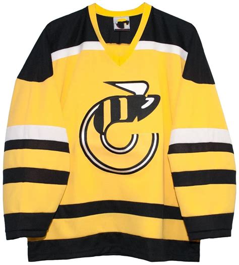 Rare Vintage Cincinnati Stingers Hockey Jersey Embroidery Stitched ...