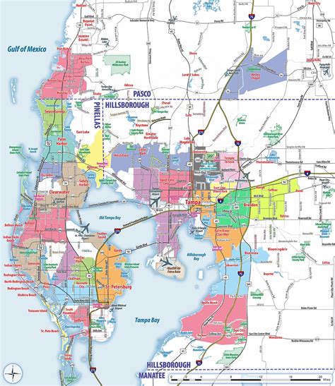 Printable Map Of Tampa Bay Area