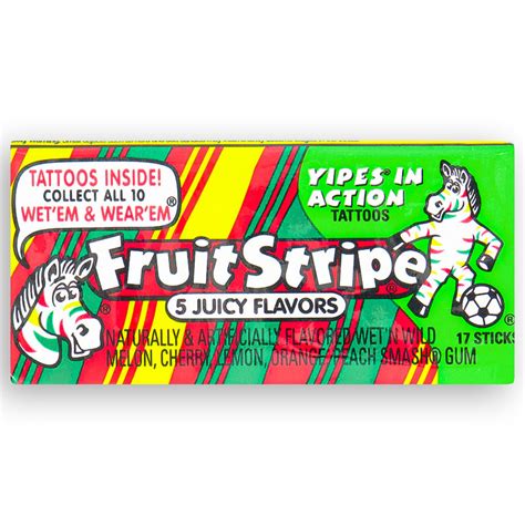 Fruit Stripe Gum-5 Juicy Flavors | 17 Stick Packs