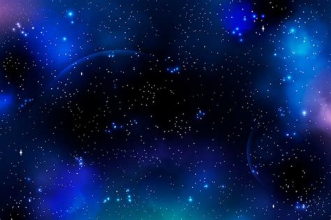 Free Vector | Realistic galaxy background with stars