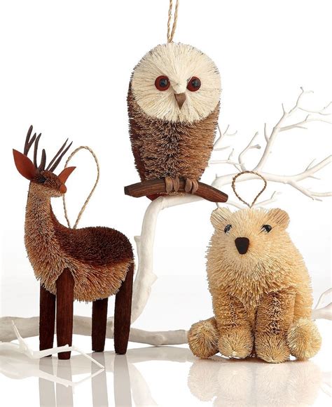 Martha Stewart Collection Christmas Ornament, Large Arctic Buri Animal ...