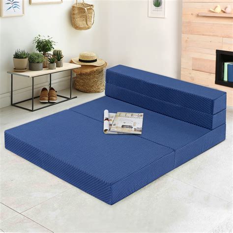 GranRest 4'' Gel Memory Foam Tri-Fold Mattress/ Sofa Bed - Walmart.com