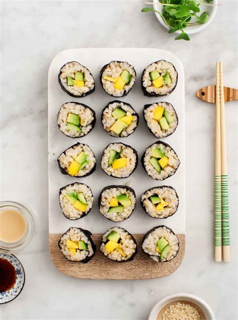 Avocado Cucumber Sushi Roll Recipe - Love and Lemons