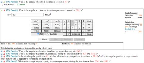 Solved (8\%) Problem 3: A detailed graph of angular velocity | Chegg.com