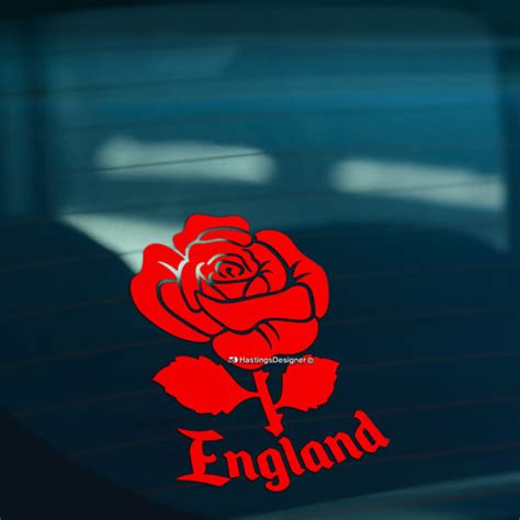 ENGLAND ENGLISH ROSE Sticker – stickrs.uk