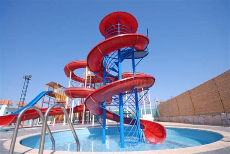 Aquapark slides stock photo. Image of extreme, aqua, recreational ...