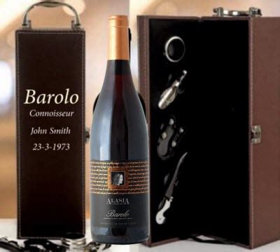 50th Birthday quality Barolo wine bottle