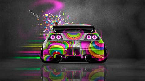 Download wallpaper Pink, Neon, Toy, Style, Nissan, GTR, Pink, Nissan ...