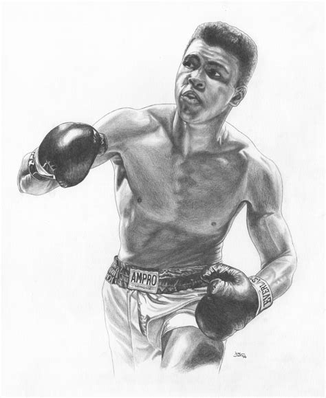 Cassius Clay Champ Muhammed Ali Pencil Print | Buy Original Artwork and ...