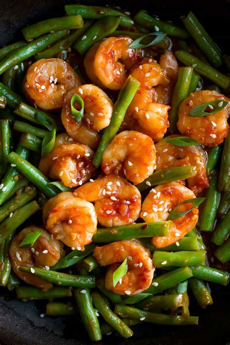 Spicy Shrimp and Green Beans - Peas and Crayons