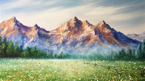 Acrylic Mountain Paintings