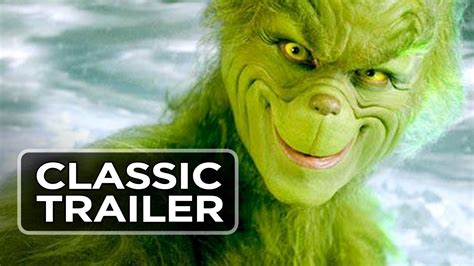 Seuss Jim Carrey How The Grinch Stole Christmas 2000 Movie Preview Pin ...