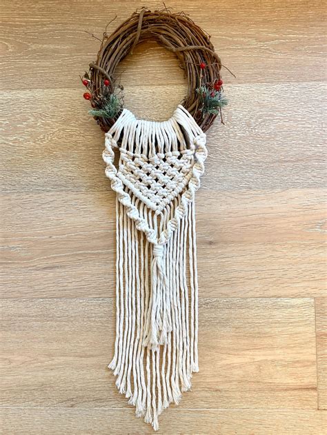 Macrame Christmas Wreath - Etsy